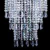 Sparkling Iridescent Beaded Chandeliers 8.6 inches Diameter for Wedding Centerpiece Living Room Bedroom Event Party