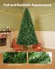 Christmas Tree, 1.8m Artificial Xmas Tree, Full Holiday Decor Trees with 1250 Branch Tips & Sturdy Metal Base for Home Party Office Decoration
