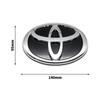TRR53D Car Logo Modified Black Logo Badges Front Rear Logo Silver For Toyota Hybrid Series Prado Highlander Camry Corolla Styling