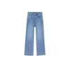 2026 New Versatile Straight-Leg Cropped Jeans for Women, Plus Size Narrow Wide-Leg Pants