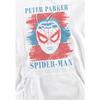 Spider-Man Mens Peter Parker Striped Hoodie