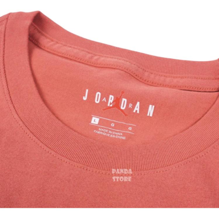 Jordan Cursive Logo Sports Short Sleeve T-Shirt Men Tops Red CD5607-605