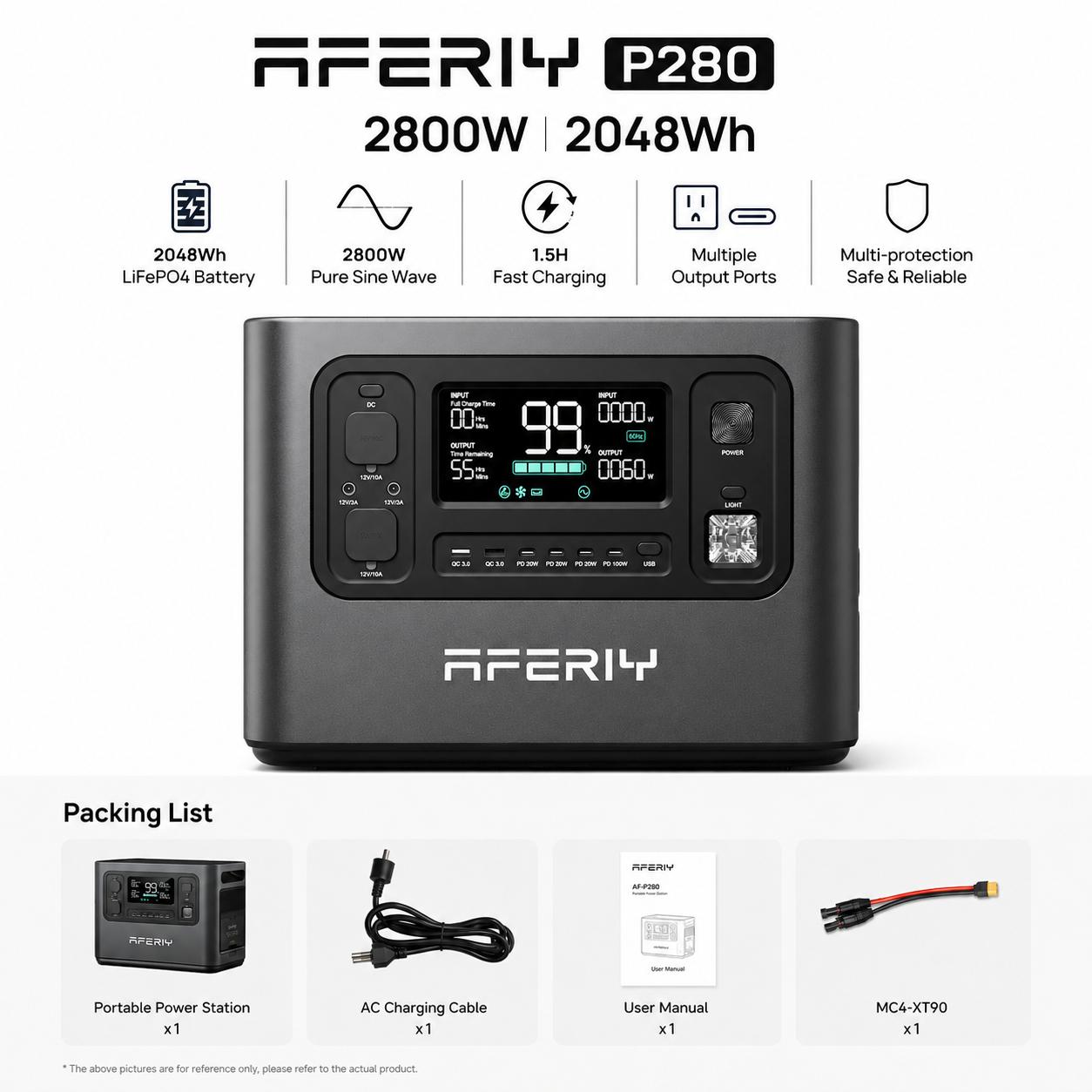 AFERIY P280 2800W strāvas stacija ar
