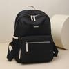 New Women's Large Capacity Backpack Fashion Solid Color Backpack Nylon Student School Bag Travel Backpack