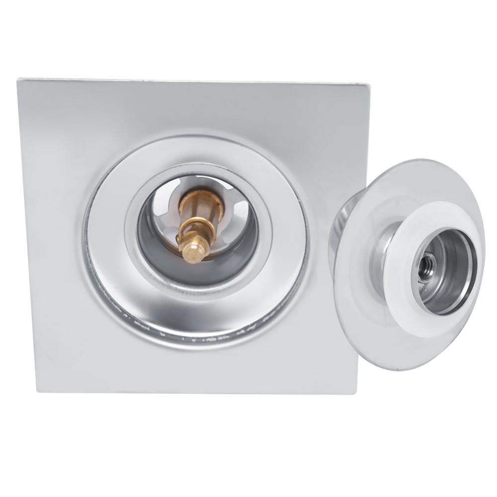 Stainless Steel Floor Drain Square Shower Drain Easy Clean Floor Drain Strainer Toilet 10cm