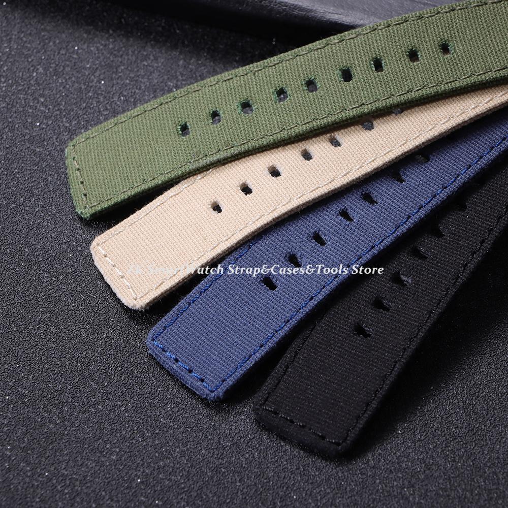 Nylon Uhrenarmband 20mm 22mm für Huawei Gt3/4 Band Nylon Canvas Armband Herren Damen Weich Sport Wasserdicht Armband Zubehör