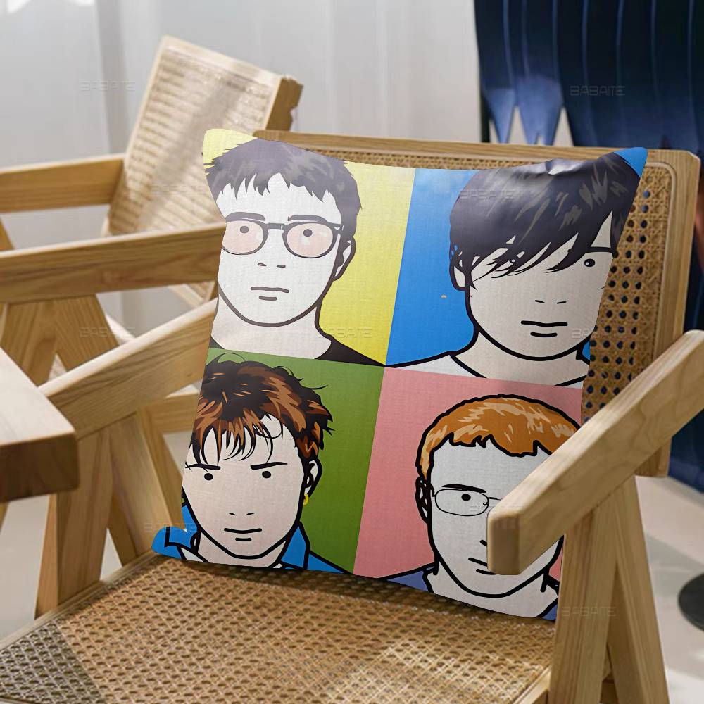 B-Blur Rock Roll Band Cushion Cover Pillow Cover Decor Pillowcase Printed Cushion Case For Couch