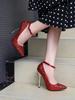 Fashion Super high heels for women, slim heels, pointed toe, shallow mouth single shoes new patent leather plus size reverse shoes, 12CM