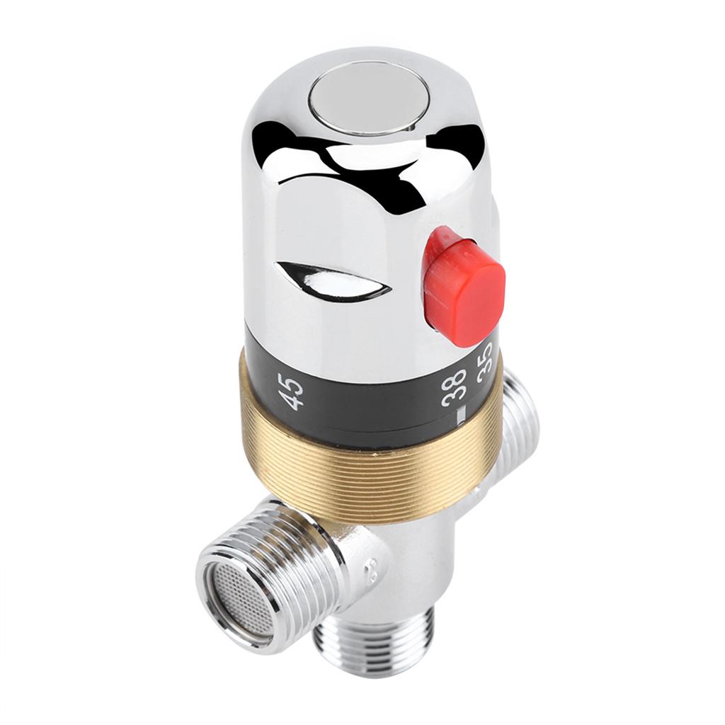 G1 2in Bathtub Thermostatic Mixing Valve Water Temperature Pipe Basin Thermostat Control