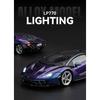 1/18 Lamborghini LP770 LP770-4 Alloy Sports Car Model Diecast Metal Track Racing Car Vehicles Model Sound and Light Simulation Kids Toy Gift