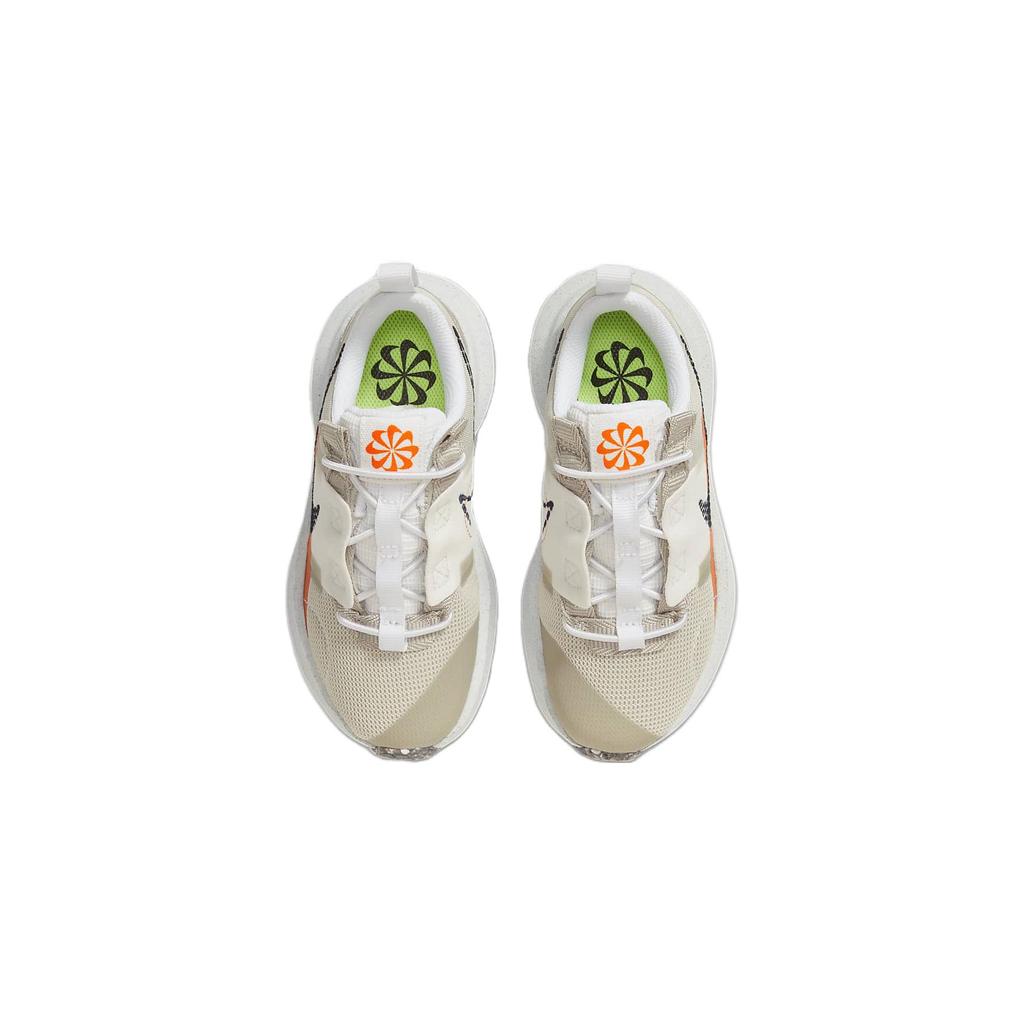 New Nike Crater Impact BP Anti Slip, Slip Resistant Low Top Kids Lifestyle Shoes White Brown Children Aged 3 7 Years Old DB3552-202