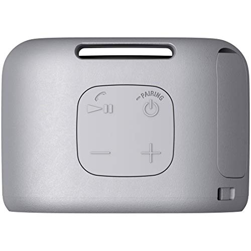 Sony Wireless Portable Speaker SRS-XB01 W: Waterproof, Bluetooth, Smartphone-Free Operation, Strap Included, 2018 Model, with Microphone, White