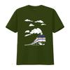 Super Fun Youth Train T shirt For Kids Children Boys Girls vintage Washed Soft fashion Top For Everyday Wear Stylish Slightly