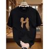 Summer Trendy Brand Printed Short-sleeved T-shirt for Men