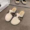 Retro style lazy bag head slippers women wear spring new soft-soled lazy half-drag versatile shoes