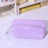 Double-layer Kawaii Pencil Bag Large Capacity Stationery Bag Fashion Ladder Pencil Case  Kids