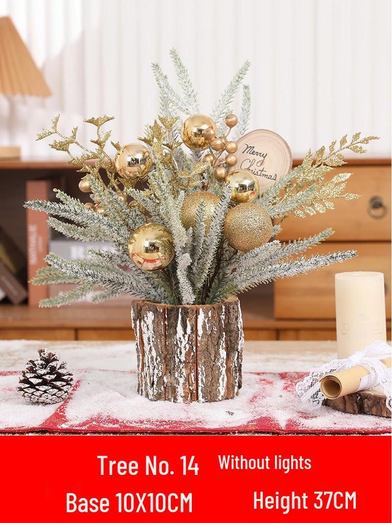 Luminous Mini Christmas Tree Set - Desktop Decoration and Gift