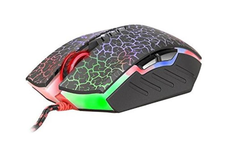 Bloody Optical Gaming Mouse with Lightstrike Switches Scroll Fully Programmable Advanced Macro (LK) & - (A70)