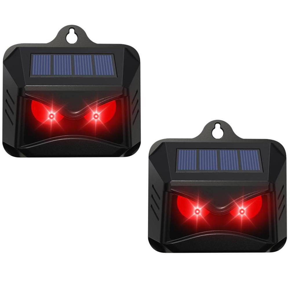 

2Pcs Outdoor Coyote Raccoon Deterrent IP44 Waterproof Wild Boar Rabbit Repeller Solar Nocturnal Animal Repeller for Fox Raccoon