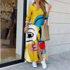 BITCED Fashion Long Sleeve POLO Neck  Casual Dresses