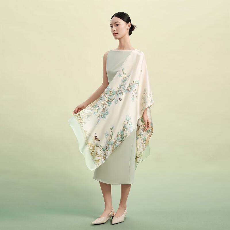 Wanshili x Forbidden City Twelve Flower Gods Mulberry Silk Scarf