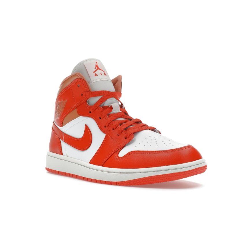 Air Jordan 1 Mid Cosmic Clay Women Sneakers Orange Summit-White Amber-Brown BQ6472-108
