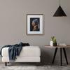 picture Mantilla watercolor F4S dimensions with mat dimensions Larson-Juhl frame, (inner 443x352mm), (window 319x228mm), silver.