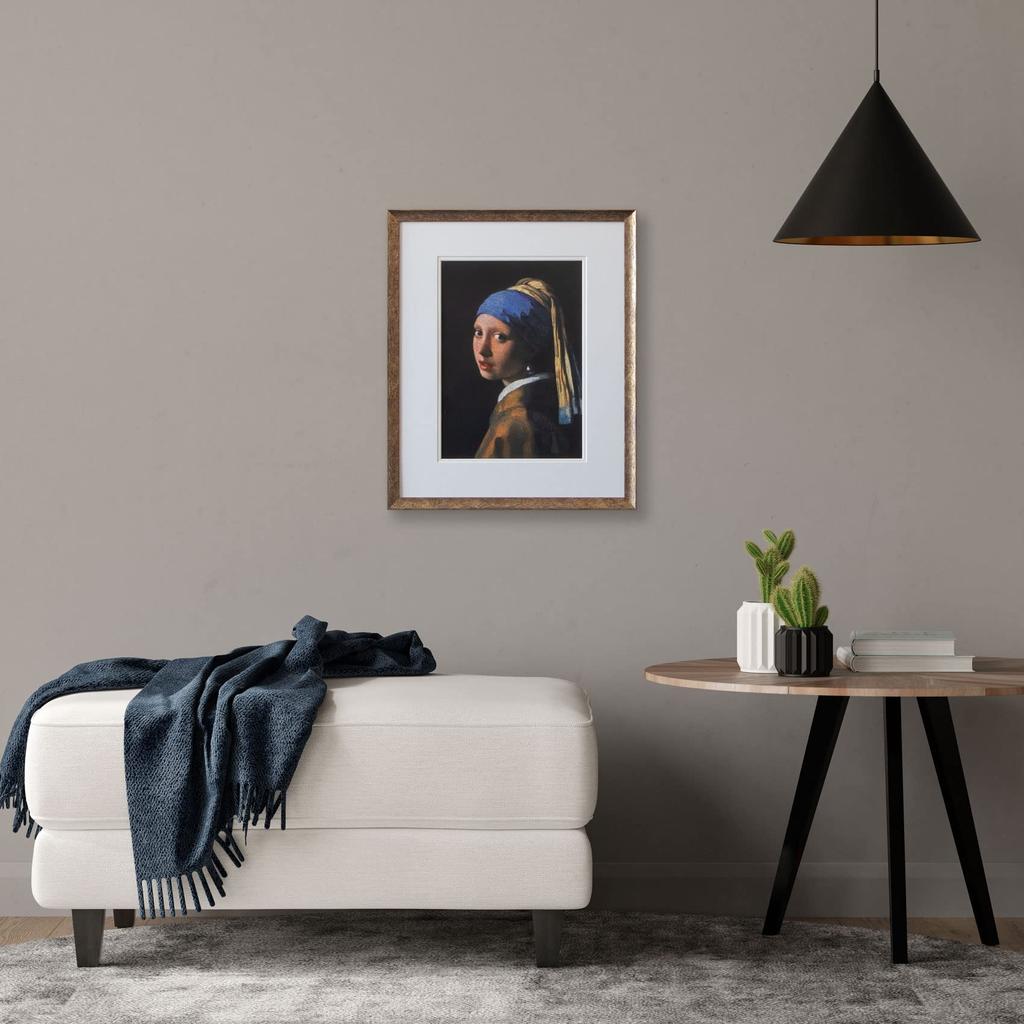picture Mantilla watercolor F4S dimensions with mat dimensions Larson-Juhl frame, (inner 443x352mm), (window 319x228mm), silver.