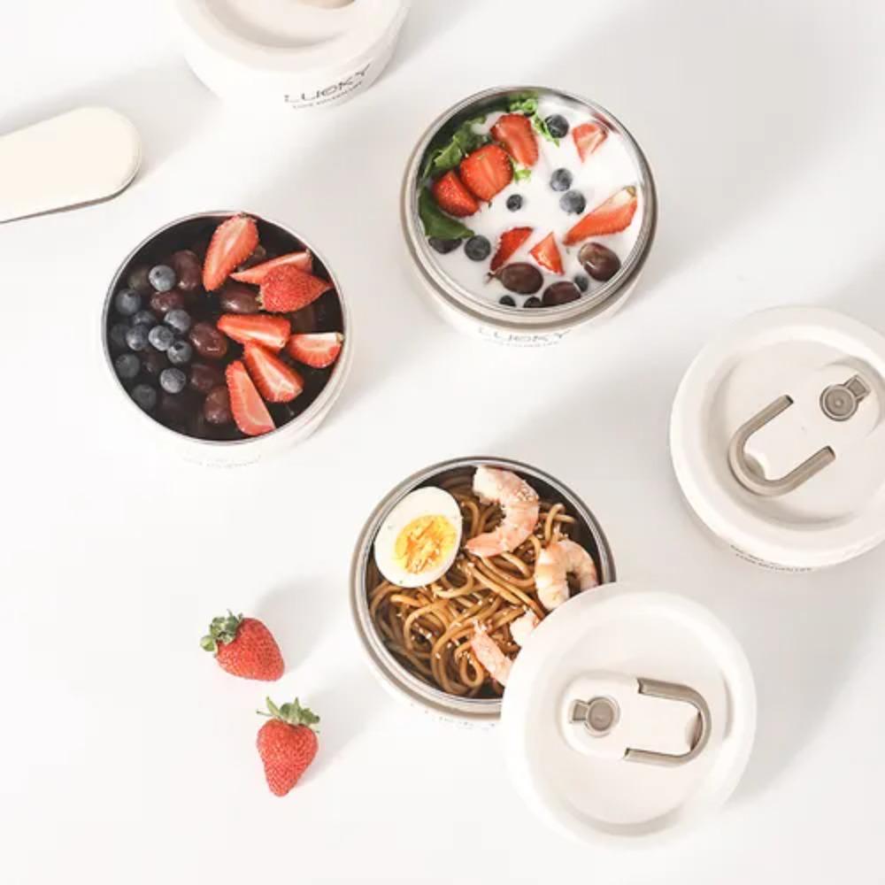 Stackable Thermal Lunch Box Double Layer Soup Bowl Dinnerware Food Container  Student