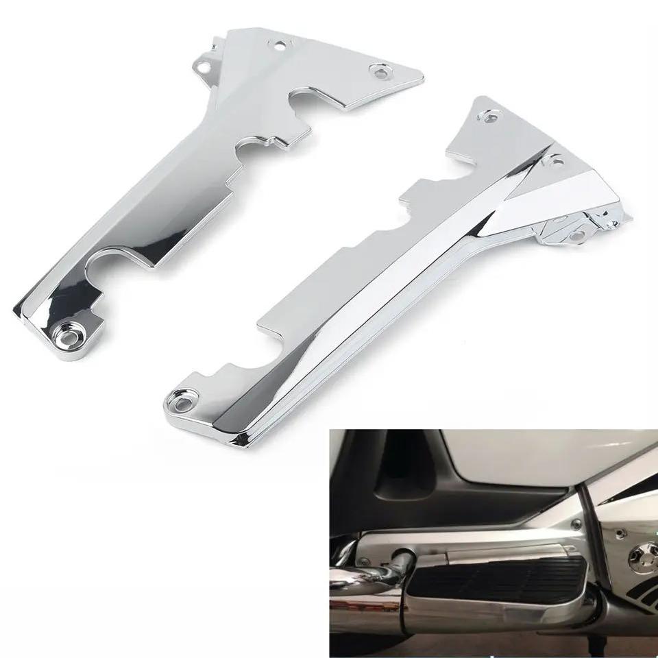 2PCS Motorbike Fairing Right Left Lower Rear Frame Covers For Honda Goldwing GL 1800 Chrome Decorate Covers GL1800 2001-2011
