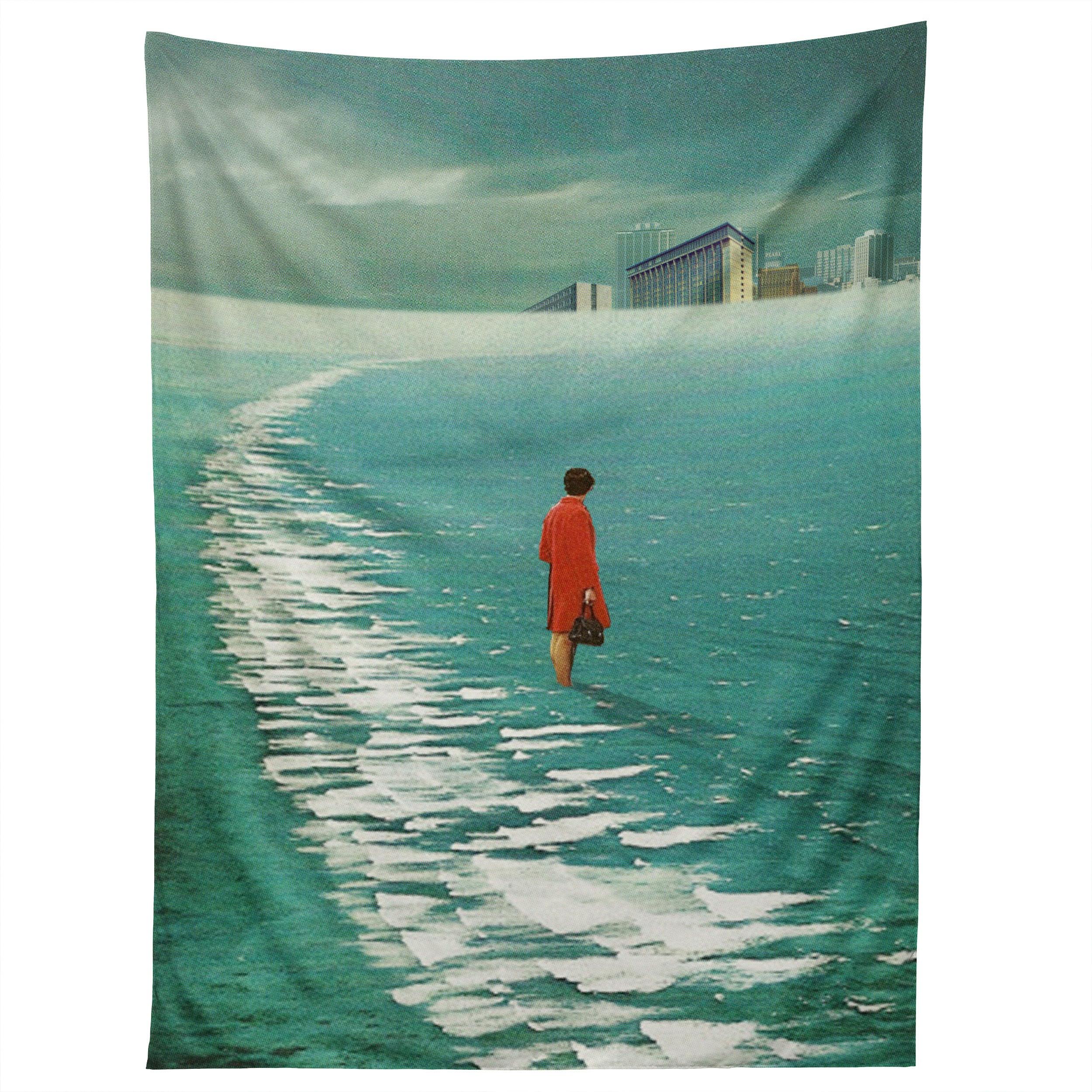 WAITING FOR THE CITIES TO FADE tapestry 75x100