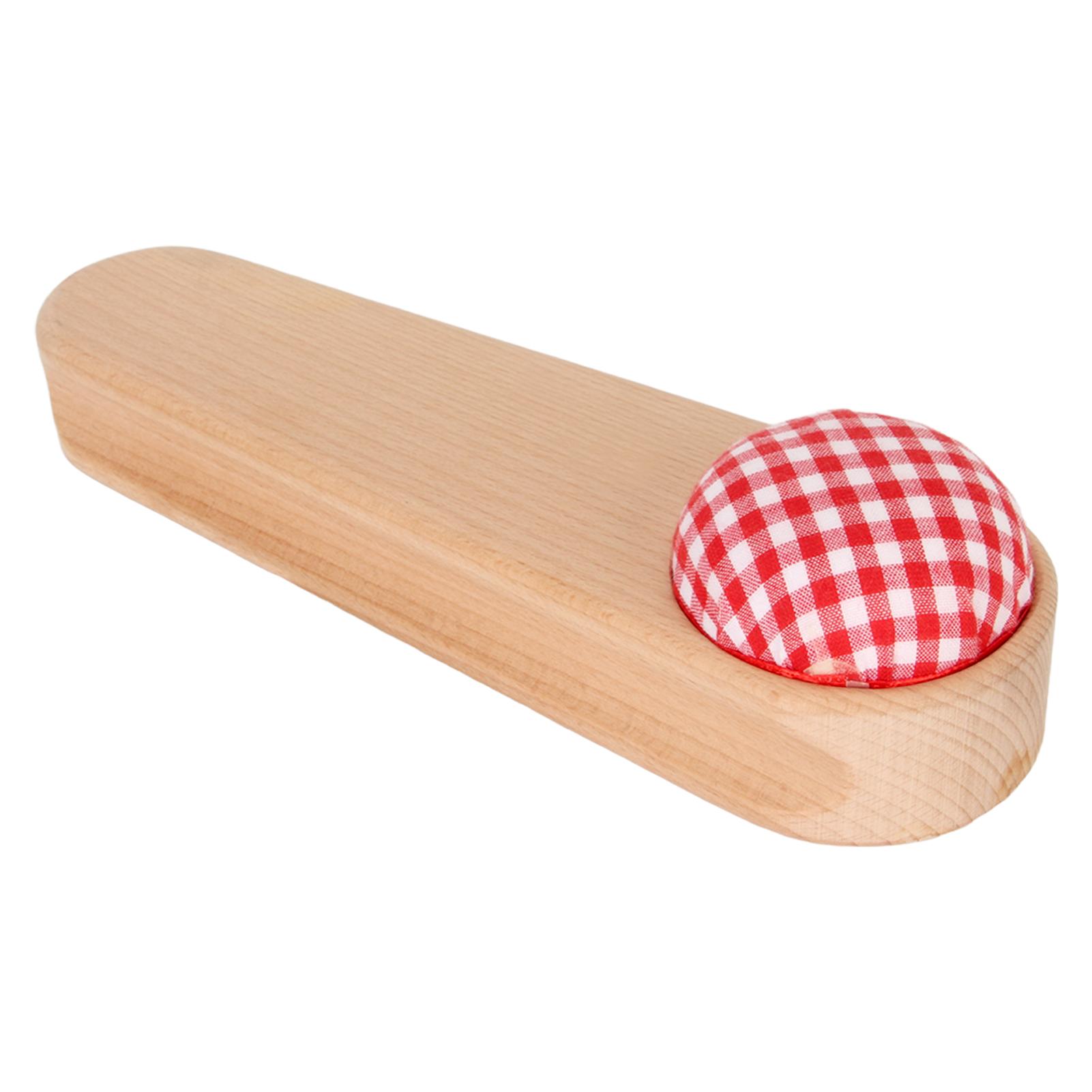 

Квилтерский хлопушка-подушечка для булавок, дизайн, гладкое дерево, простота в использовании, хлопушка портного из твердой древесины для