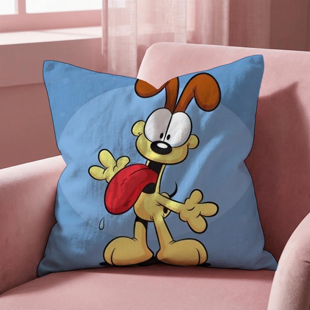 Garfield Cushion Cover MultiScene Pillow Cover for Home Car Reversible Soft Durable for Daily Use