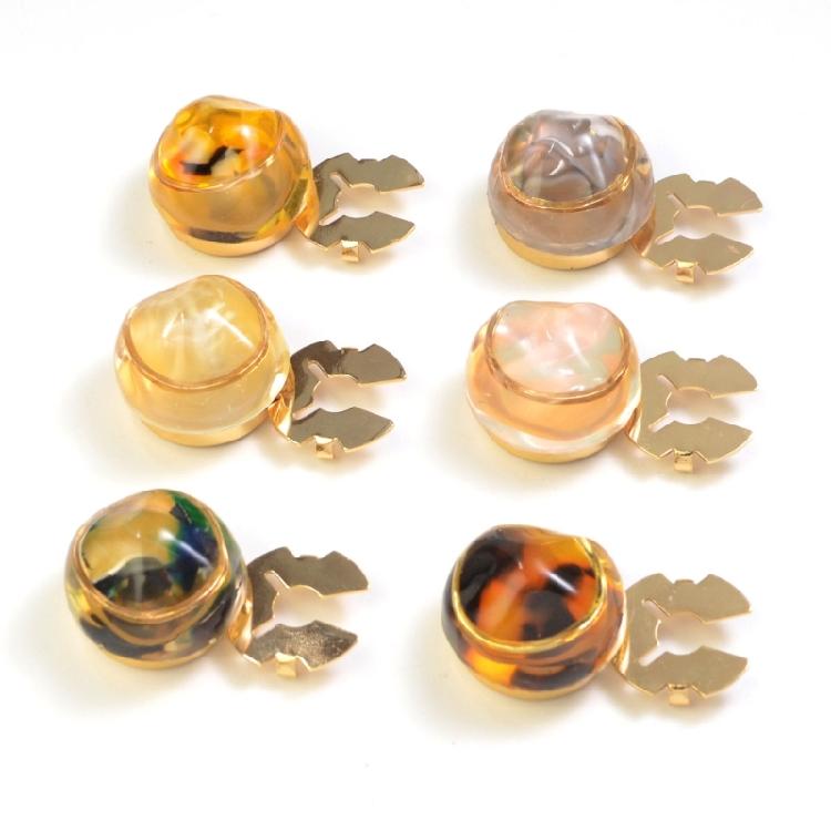 Decorative Shirt Button Covers Resin and Alloy Marbled Cufflinks Clip For Men Women Shirt Dress Jackets Embellishments