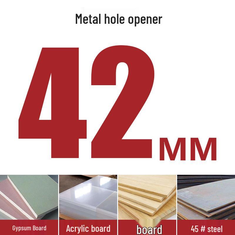 High-Speed Steel Bimetal Hole Puncher for Wood, Stainless Steel, and Plastic.