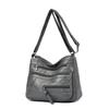 Large Capacity Women's Solid Color Shoulder Bag Multi-Layer Crossbody Bag Multi-Functional Mother Bag