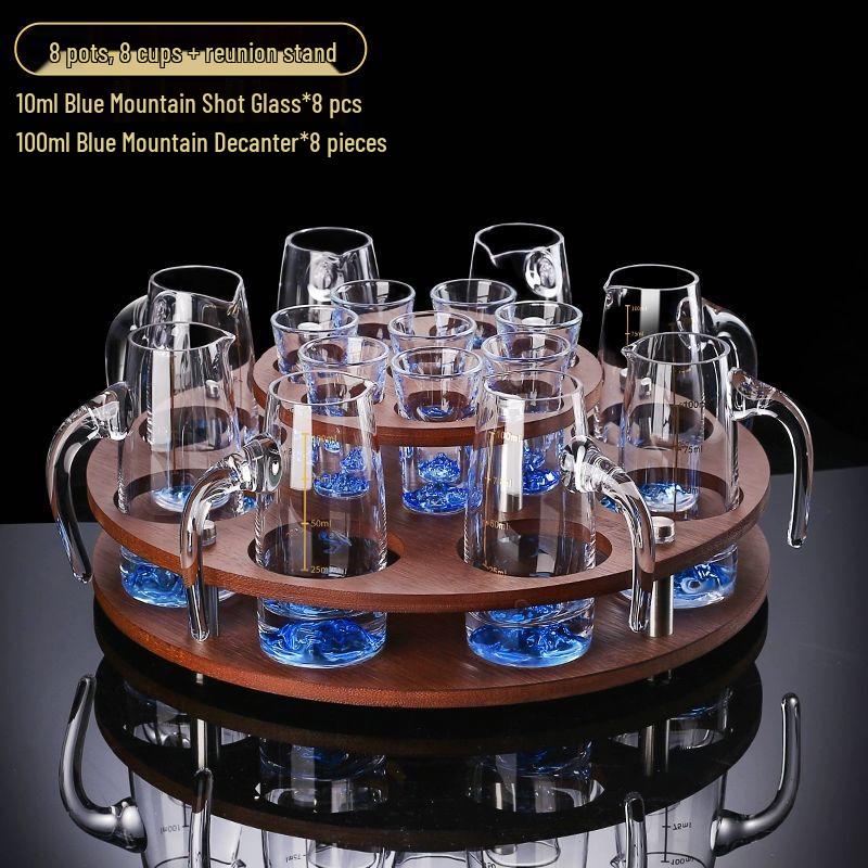 Crystal Glass Baijiu Decanter and Cup Set