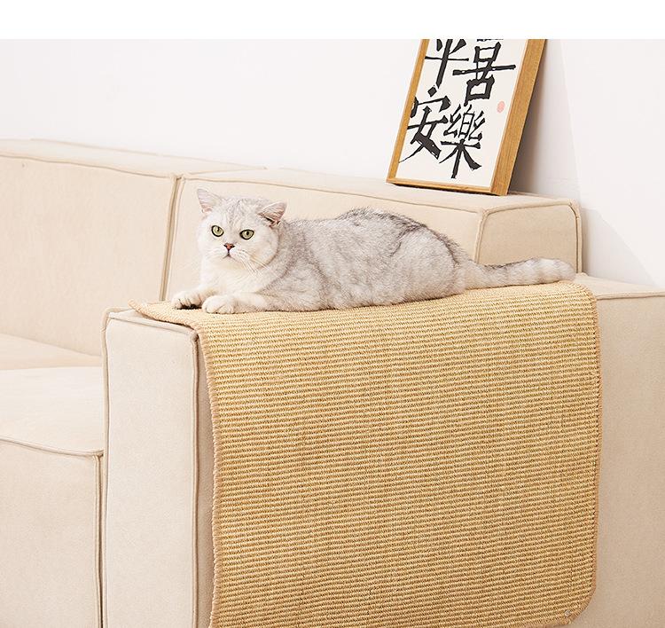 Cat Scratcher Sisal Hemp Scratching Board Wall Scratching Pad Furniture Protective Scratching Post for Cat Paw Training