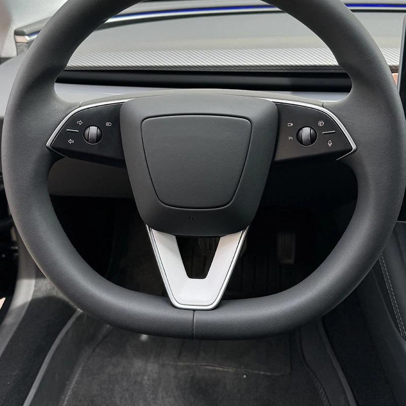 Suitable For Tesla Model Y Updated Steering Wheel Decoration Protection Stickers Interior Supplies Modification Accessories
