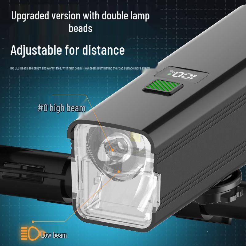 Rechargeable Bicycle Headlight for Night Riding - Strong, Durable, and Ideal for Road and Mountain Bikes
