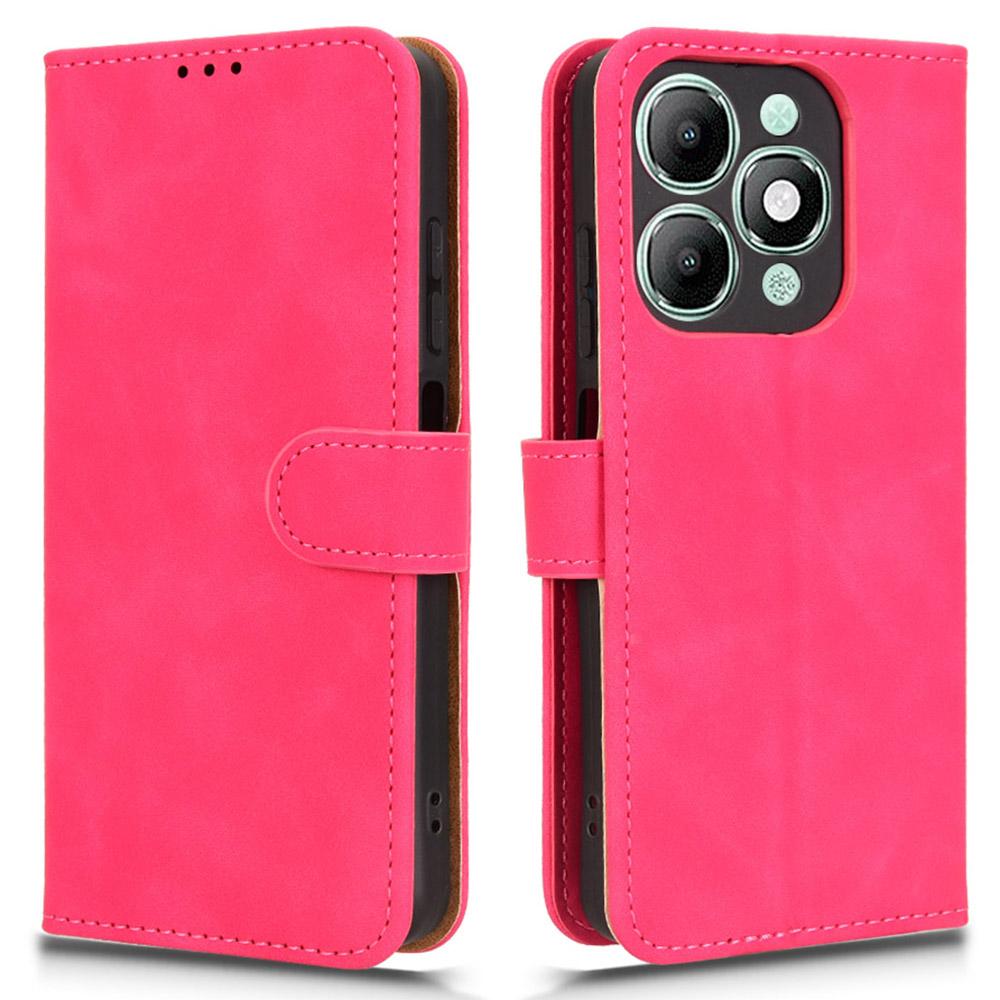 

For itel A90 4G Leather Case Skin Feel Anti Drop Wallet Flip Phone Cover D