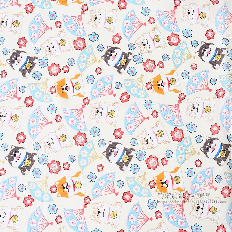 

Японская хлопковая ткань с изображением цветущей вишни для подарочной коробки ручной работы и кимоно