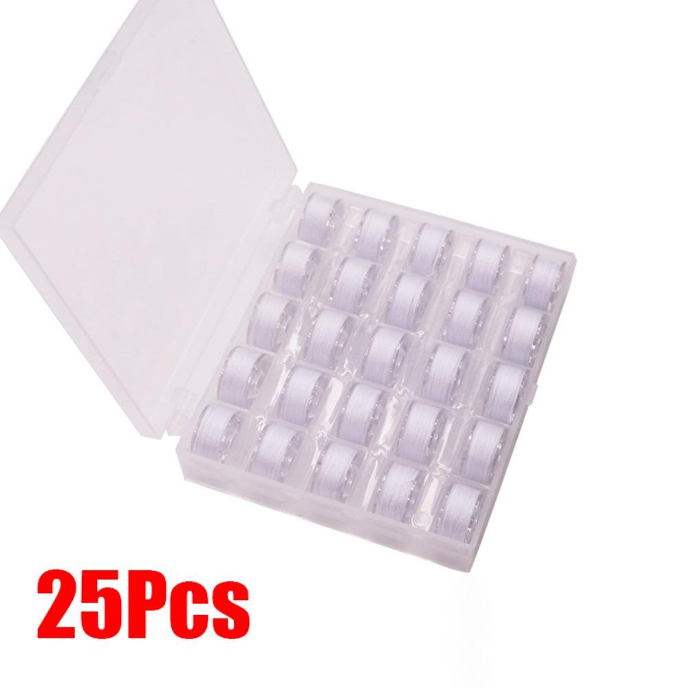 25/36 Stück Mehrfarbige Nähmaschinen-Spulenbox mit Nähgarn DIY Nähmaschinen-Spulen Ersatz Nähmaschinenzubehör