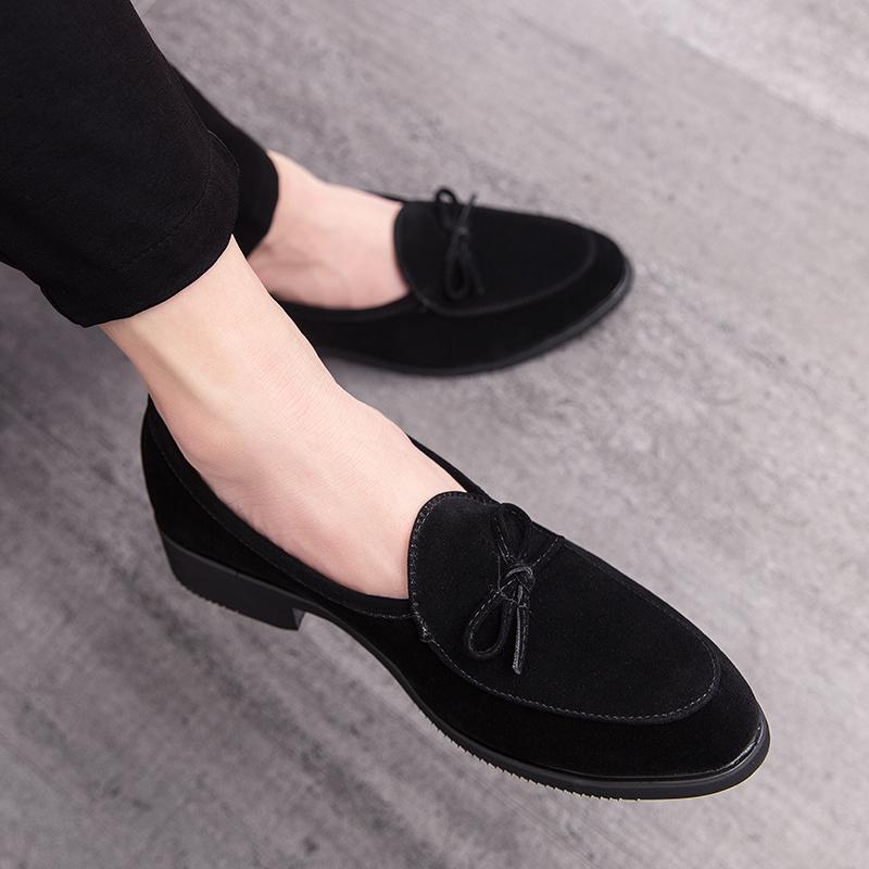 Suede Leather Men Shoes Retro Tassel Casual Mens Loafers Moccasins Breathable Slip On Man Dress Shoes Designer Flats Size 38-47
