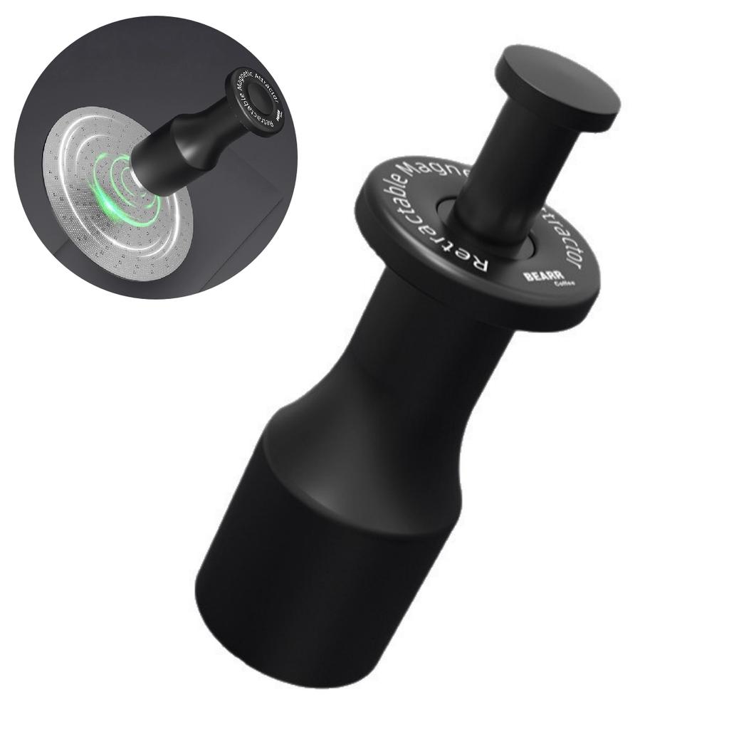 Espresso Machine Coffee Puck Screen Magnet Tool with Adjustable Magnetic Strength Lightweight Aluminum Alloy Coffee Accessory