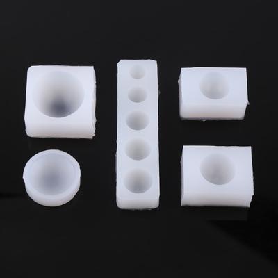 5ks/sada Kreativní DIY Půlkruhový kabošon Silikonová forma pro výrobu šperků z epoxidové pryskyřice