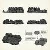 Moc Construction Blocks F01 Rockery Base Plate Universal Baseplate For Minifigures Diy Scenery Model Accessory Kids Educational Toys