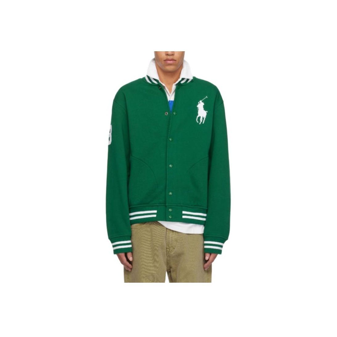 

Polo Ralph Lauren Куртка однобортная с длинным рукавом и логотипом в полоску Мужские куртки Зеленый 710964456-003 M