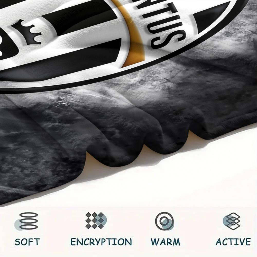 Juventus FC,pattern Flannel Blanket, High Quality Comfortable for All Seasons, Home Decor, Warmth and Comfort, Perfect for Gifts.