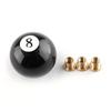 Schwarzer 8er Pool Billard Ball Gangschalthebel mit Adapter Universelles Fahrzeug AT/MT Schalthebelkopf